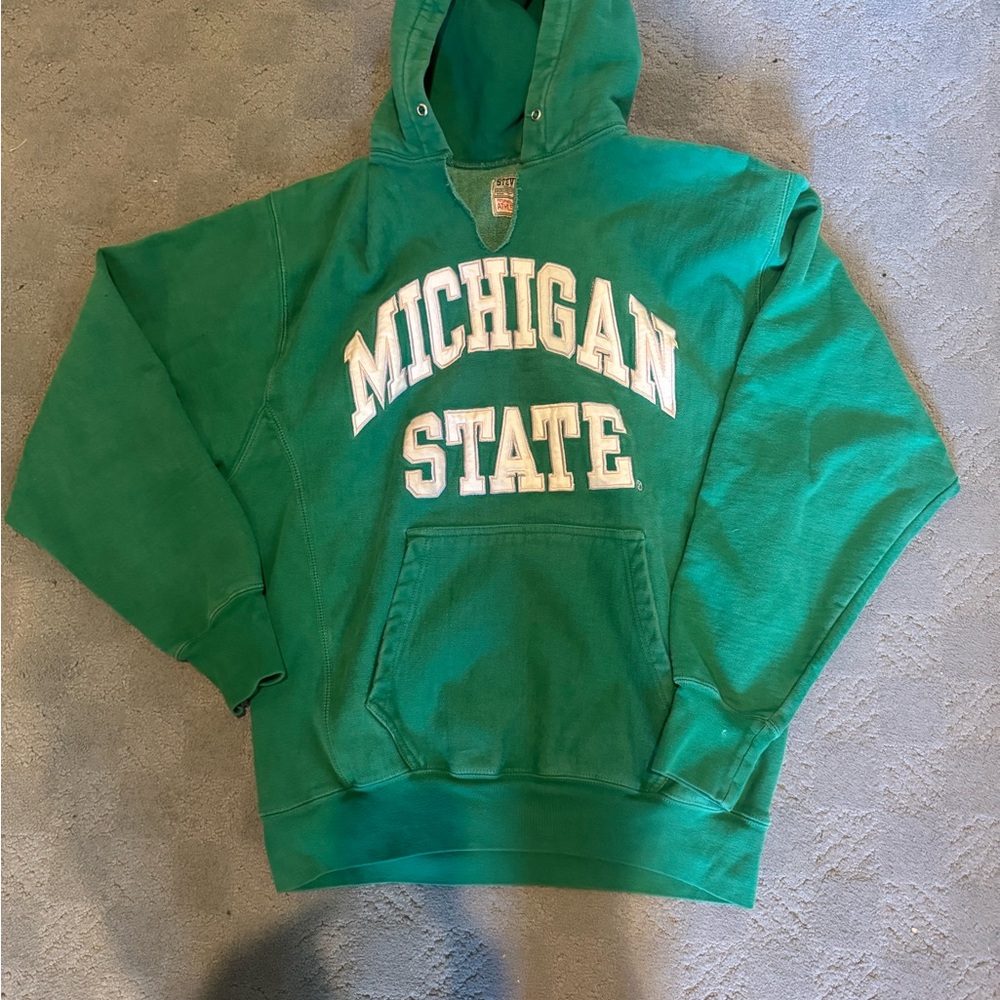 Green Michigan State Hoodie